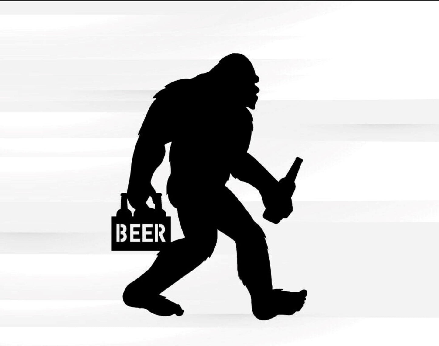 Bigfoot Having a Beer