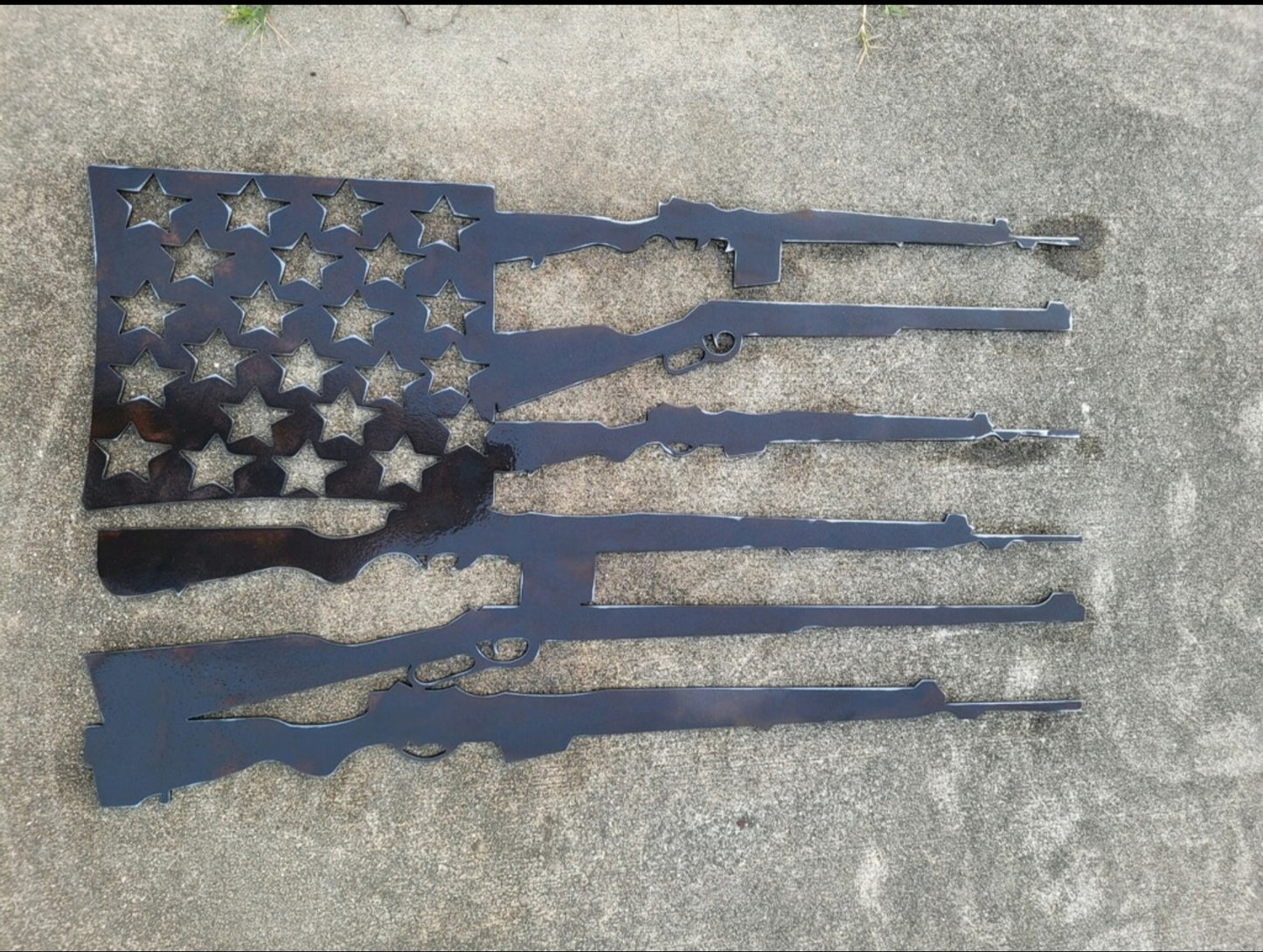 Rifle American Flag