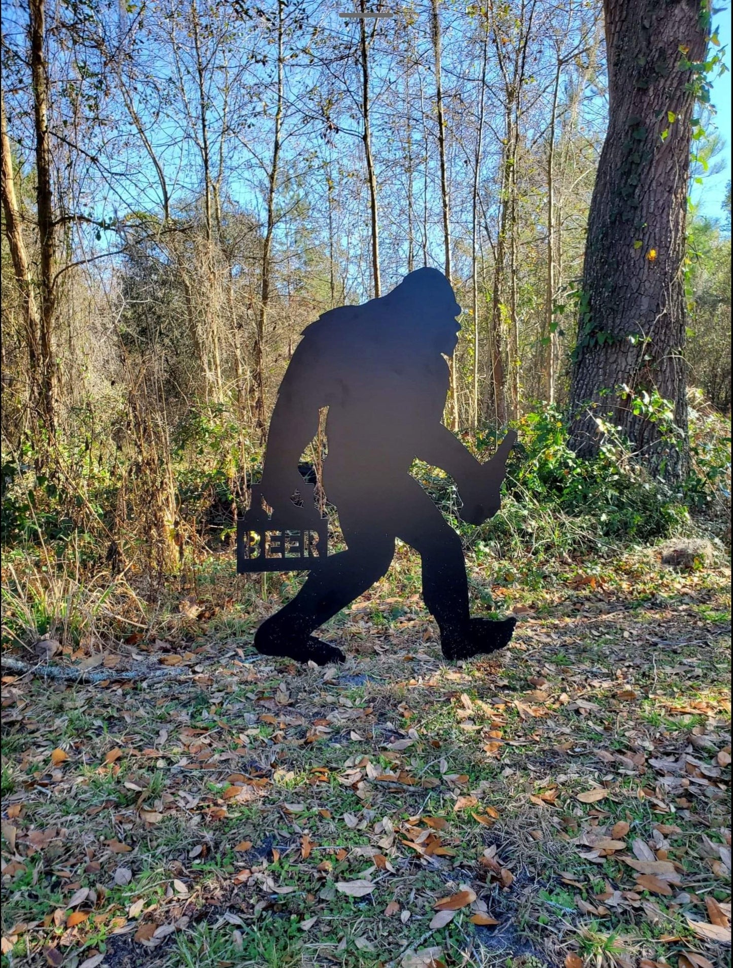 Bigfoot Having a Beer